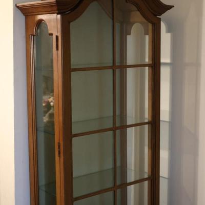 BRANDT Curio Cabinet Display w/ (3) Shelves & (2) Drawers
