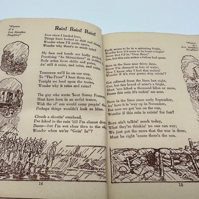1923 History & Rhymes Of The Lost Battalion Book