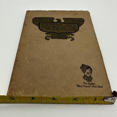 1923 History & Rhymes Of The Lost Battalion Book