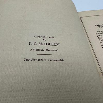 1923 History & Rhymes Of The Lost Battalion Book