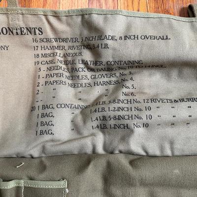 US Army Tool Roll. (No tools)