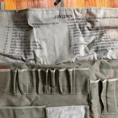 US Army Tool Roll. (No tools)