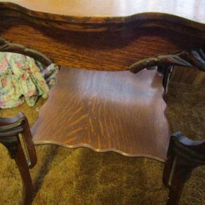 Antique Solid Wood Side Table