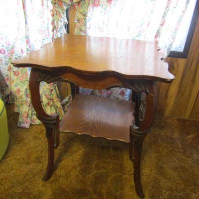 Antique Solid Wood Side Table