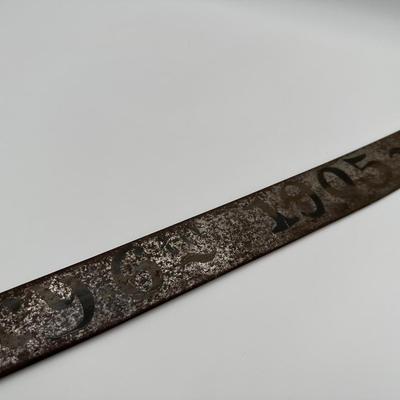 Vintage Sword / Machete Dated 1905