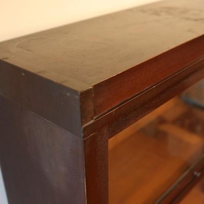 Globe-Wernicke Antique Mahogany Two-Stack Barrister Bookcase