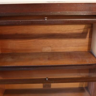 Globe-Wernicke Antique Mahogany Two-Stack Barrister Bookcase
