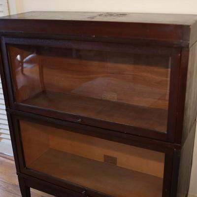 Globe-Wernicke Antique Mahogany Two-Stack Barrister Bookcase