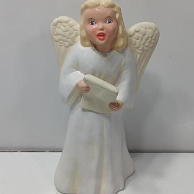 Vintage blonde-haired Angel with scroll