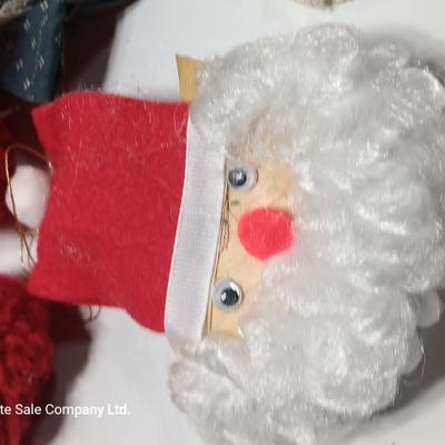 Handmade Angel collection with NOEL Angel wreath folk art - vintage = Homemade