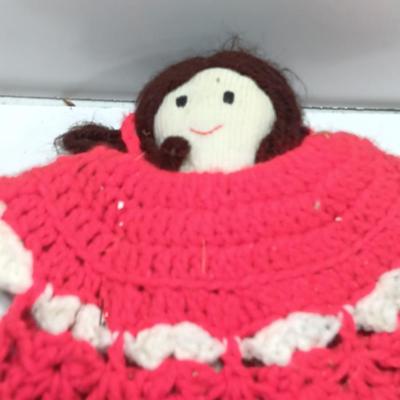 Handmade Angel collection with NOEL Angel wreath folk art - vintage = Homemade