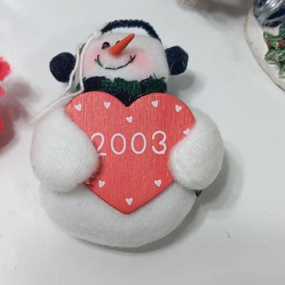 Snowman collection - yard flag - candle holder - ornaments