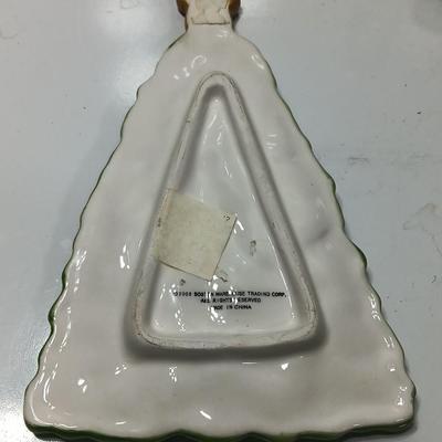 Vintage Avon candle bottles - tree shaped dish - tree candle holder