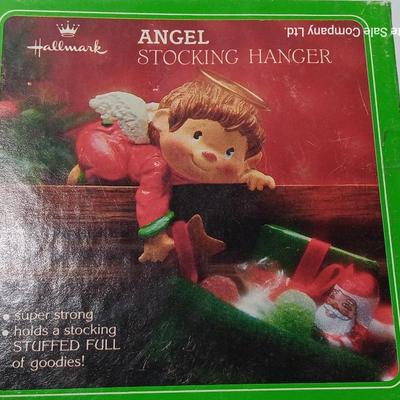 Vintage Hallmark Angel Stocking holder