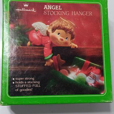 Vintage Hallmark Angel Stocking holder