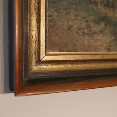 Vintage Framed Landscape Painting