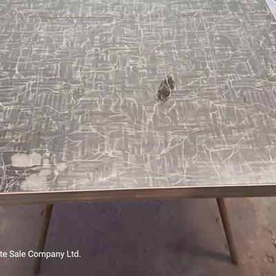 Vintage Retro CHROME MCM Walter of Wabash Kitchen table with leaf