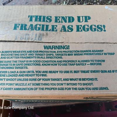 Remington Targets 90 "Blue Rock" Clay targets Orange Dome 2 of 2