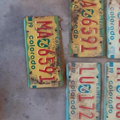 1976 Bicentennial Colorado License plates