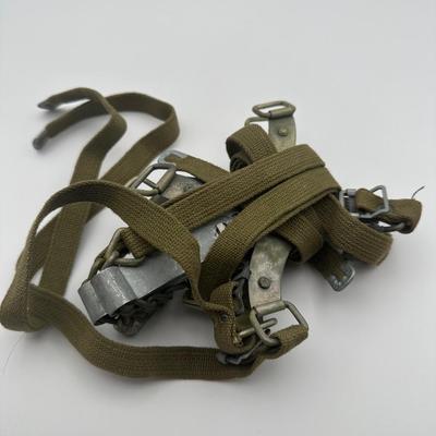Vintage WWII US Army Mountain Division Crampons Ice Creepers U.S. M.B. CO
