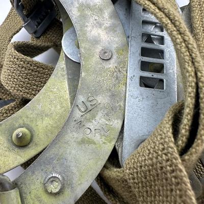 Vintage WWII US Army Mountain Division Crampons Ice Creepers U.S. M.B. CO