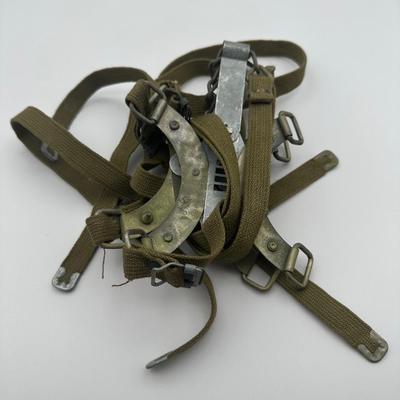 Vintage WWII US Army Mountain Division Crampons Ice Creepers U.S. M.B. CO