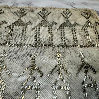 1920's-30's Antique Assuit Hammered Sterling Handmade Shawl