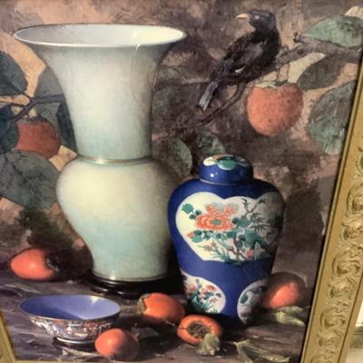 441 Floral Art Print on Board AS-IS