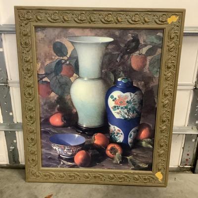 441 Floral Art Print on Board AS-IS