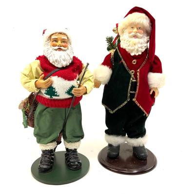 562 Two Decorative Santa Figurines