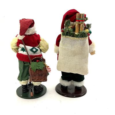 562 Two Decorative Santa Figurines