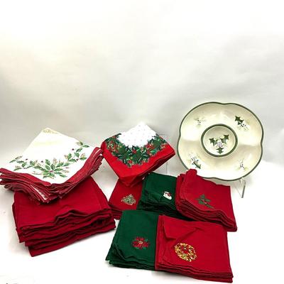 571 Laurie Gates Serving Bowl with Napkins