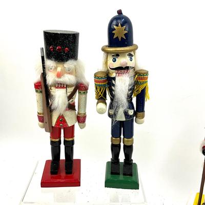 576 Lot of Four Wooden Nutcrackers