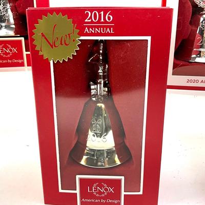 583 Lot of 4 Lenox Musical Bell Ornaments