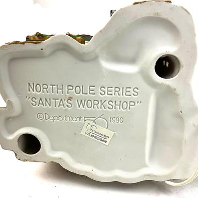 591 Dept 56 1990 Ceramic North Pole Santas Workshop