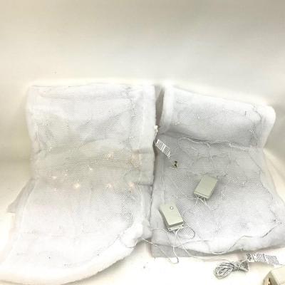 596 Set of 2 Snow Mantle with Motion Light