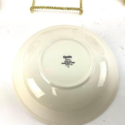 615 Set of 4 SPODE Christmas Tree Bowls