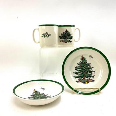 616 Set of SPODE Christmas Tree 4 pcs