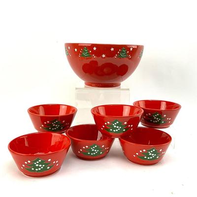 626 Waechtersbach Red Christmas China Set