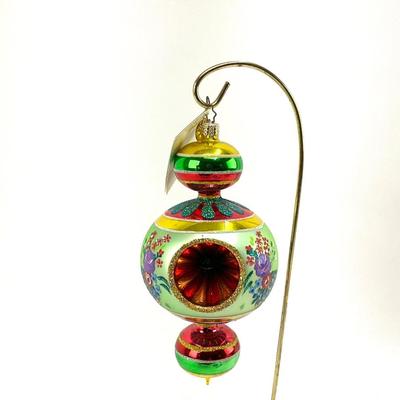 641 Radko 7" Handblown Glass Handpainted Ornament