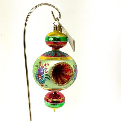 641 Radko 7" Handblown Glass Handpainted Ornament