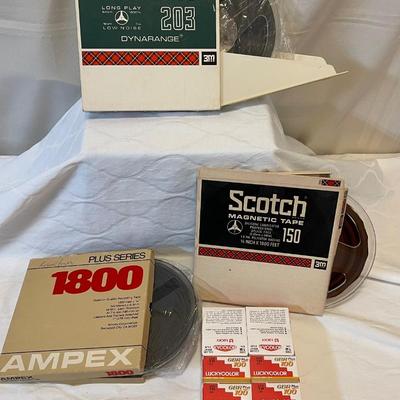 Vintage recording tapes and color print film