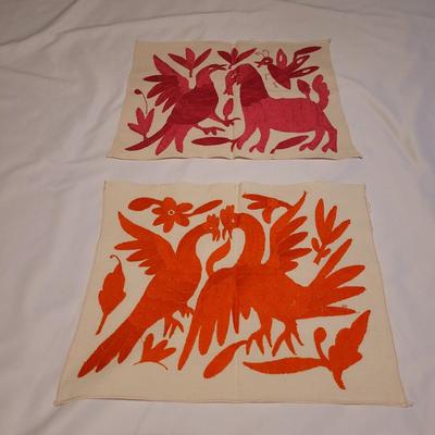Latin American Hand Sewn Mola Art and Embroidered Folk Art (UB2-CE)