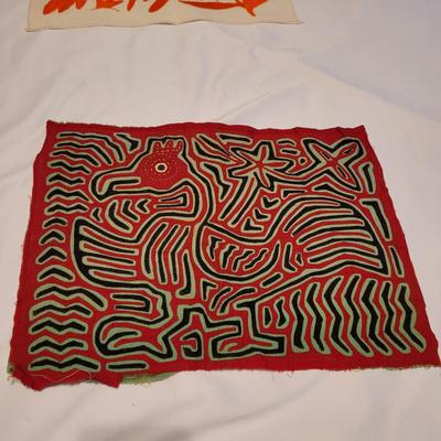 Latin American Hand Sewn Mola Art and Embroidered Folk Art (UB2-CE)