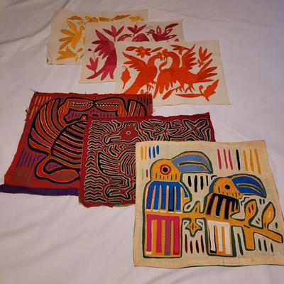Latin American Hand Sewn Mola Art and Embroidered Folk Art (UB2-CE)
