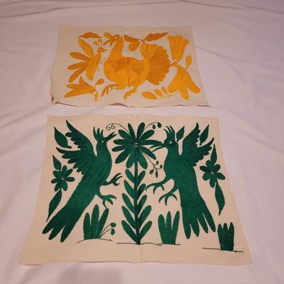 Latin American Hand Sewn Mola Art and Embroidered Folk Art (UB2-CE)