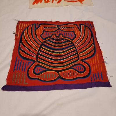 Latin American Hand Sewn Mola Art and Embroidered Folk Art (UB2-CE)