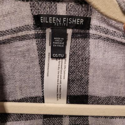 Womenâ€™s Sz L Eileen Fisher, Tahari Shawls, Wool Coats and More (UB2-CE)