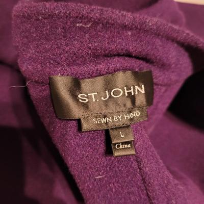 Womenâ€™s Sz L Eileen Fisher, Tahari Shawls, Wool Coats and More (UB2-CE)