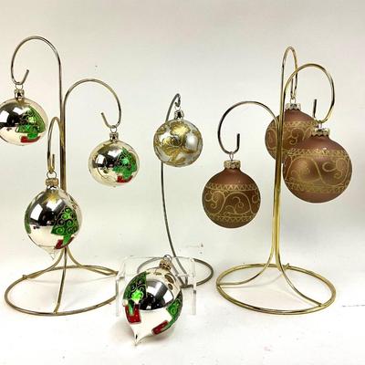 652 Set of Handpainted Ball Ornaments